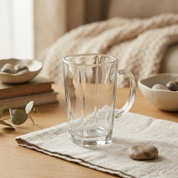 Glass Mug Set - 6 Pcs